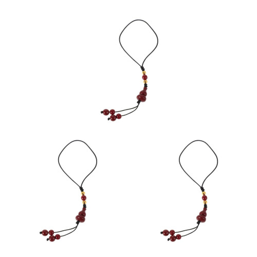 3Pcs Charms De Vermelha Durável Com Símbolo 1