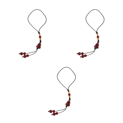 3Pcs Charms De Vermelha Durável Com Símbolo 2