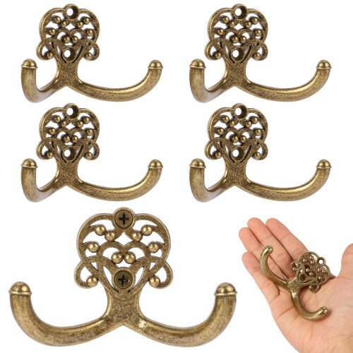 5Pack Retros Decorative Coat Hook Durability Rustproof Wall Hook 1