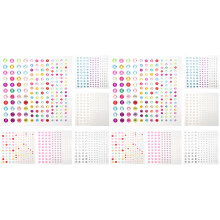 12Feuilles Stickers Autoadhésives Colorées Pour Décoration DIY