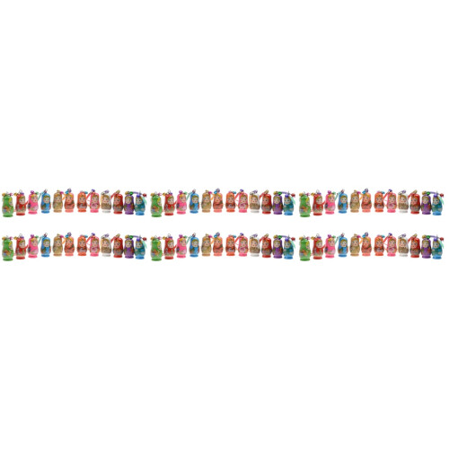 72Pcs Pingentes De Matryoshka Coloridos Para E 2