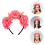 15Pcs Headband De Artificial Rosa Para Decoração E Festas 8