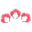 15Pcs Headband De Artificial Rosa Para Decoração E Festas 11