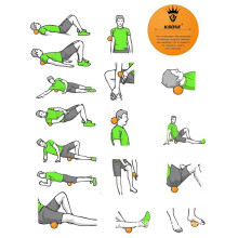 5X KSONe Massage 6,3 cm Faszien Lacrosse Yoga Muskel Entspannung Schmerz Linderung Tragbarer Physiotherapie D