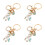 4Pcs Pingente Unicórnio De Zinco Colorido Para Chave E 2