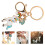 4Pcs Pingente Unicórnio De Zinco Colorido Para Chave E 8