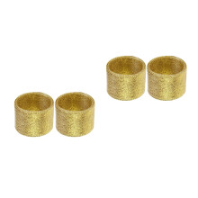 4Rolls Golden Ribbed Band Packaging Band for Flower and Party Crafts