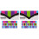2Sheets Kalimba Keyboard Stickers Plastic Removable Decals 1