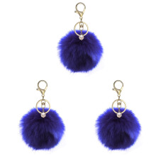 3Stk Flauschige Schlüsselanhänger Taschen Deko Charm