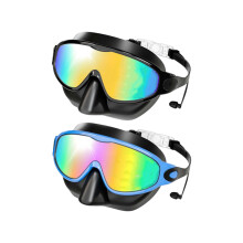 2PCS Children's Swimming Eyewears-All black gold plate