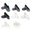 Protège-chaussures en caoutchouc élastique avec motif de-Noir M 2