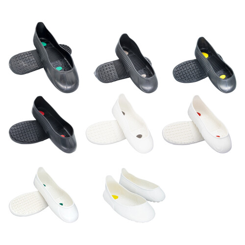 Protège-chaussures en caoutchouc élastique avec motif de-Noir M 1