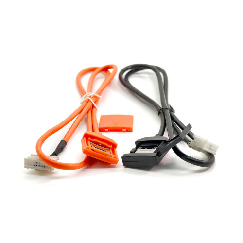Long 75cm PVC Shielded Cable Adapter Cord For Head Unit-Orange 1
