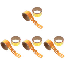8Rolls Orange Halloween Craft Tape for Home Decoration and Gift Wrap