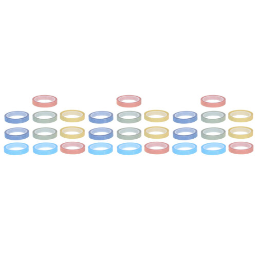 30Rolls Transparent Highlighter Tape Writable Index Tabs for Daily Use