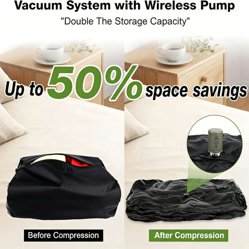 Waterproof Vacuum Sealed Bag For Efficient Packing And-Blue 2