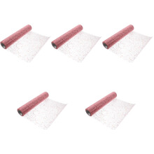 5Rolls Rose Gold Tulle Fabric Mesh for DIY Crafts and Party Decor