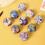 12 Pieces Metal Storage Container With Floral Pattern For-7 5