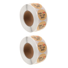 2Rolls Selbstklebende Sticker Aus Kraftpapier Für Partydeko