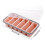 Siliconen voedselbesparende container met-3 raster1 blauw 6