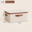 Foldable Linen Storage Box with Lid - Large Capacity Dustproof Organizer for Home 40x30x21cm 7