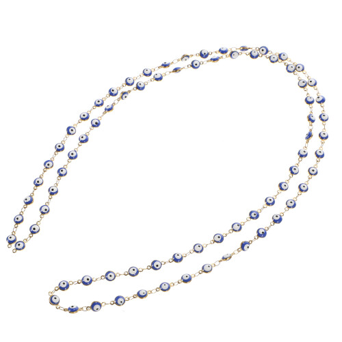 1M Evil Eye Link Charm Kette Für DIY Schmuckaccessoires