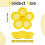 3D Printed Bees Water Feeders Safe Drinking Dish Safe-Yellow 4