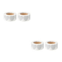 4Rollen Zilveren Hartvormige Sluitstickers Voor Brieven En Cadeaus