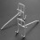 50 Pcs 3.9Inch Long White Metal Store Grid Wall Bracket Display Hooks 5