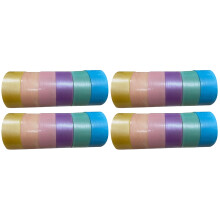 24Rolls Bright Colored Sticky Ball Tape Plastic Adhesive DIY Toy
