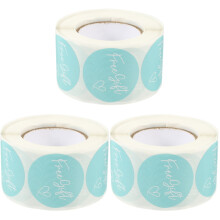 3Rollen Ronde Etiketten Zelfklevend Voor Cadeauverpakking Decoratie