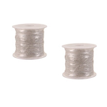2Rolls Premium Copper Silver DIY Chain for Jewelry Craft & Accessories