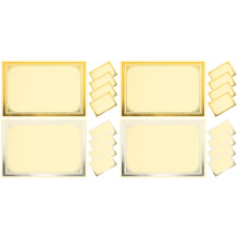 16Sheets Blank Certificate Papers for School and Office Use