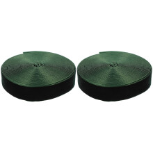 2Rolls Convenient Green Wrapping Ribbon Cuttable for DIY Use