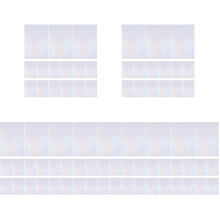 50Sheets White Pet Cold Laminated Holographic Sticker Paper DIY