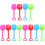 12Pcs Infantil Portátil Plástica Colorida Para 1
