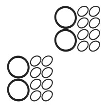 20Pcs Durable Rubber Bucket Lid Sealing Rings Black Leakproof Gaskets