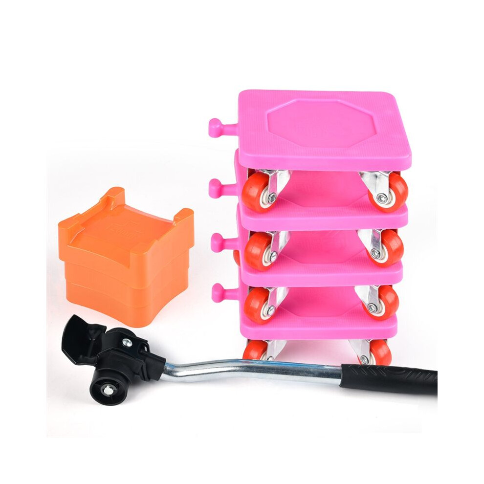8Pcs Heavy Mover Rolling Home Tool With Wheel Moving Artifact Furniture Dolly Dollies Bearing Capacity 500Kg Durable B 6032135908337