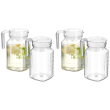 4St Plastic Pitcher Met Transparant Voor En Dranken
