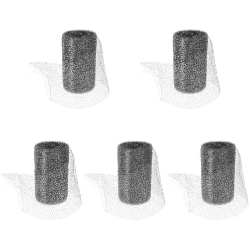 5Rolls Silver Stainless Steel Mesh Screen for Plant Drainage Filtering