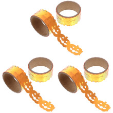 6Rolls Halloween Holiday Orange Adhesive Tape for DIY Home Decorations