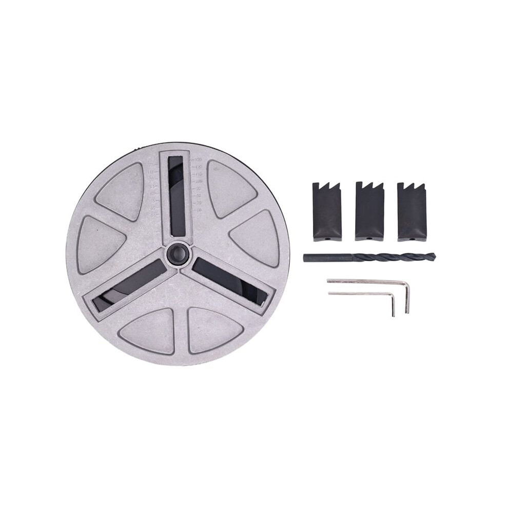 Round Circular Punch Saw Adjustable Punching Saw Hole Opener Tools With Positioning Bit And 3 Tooth Blades 4712491681106