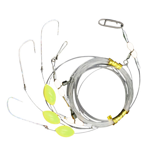 Night Visible Floating Fishing Rigs Float Bobbers With-Yellow