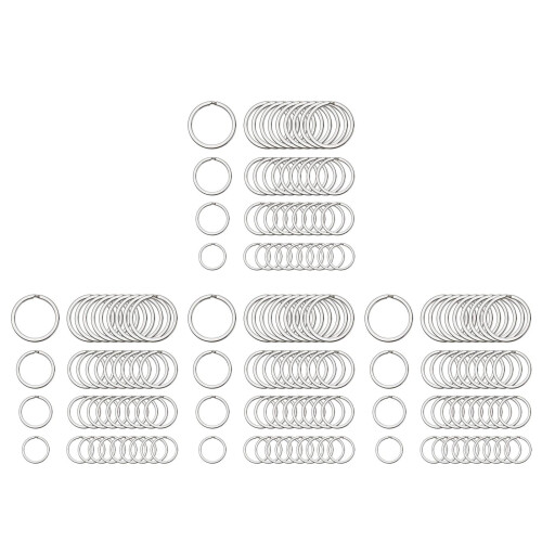 160Pcs Argolas Divisoras De Chave Metálicas Uso