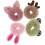 4Stk Fuzzy Haargummis Weich Elastisch Haaraccessoires Damen 1