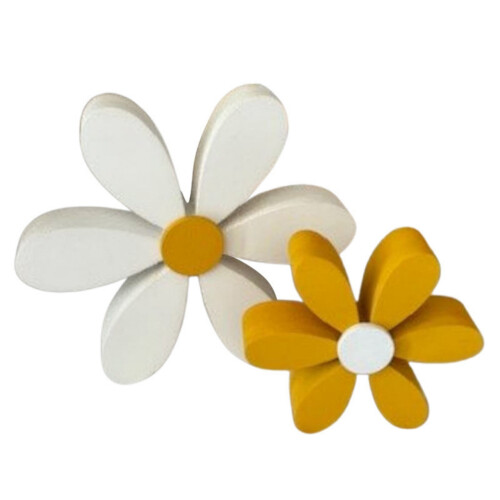 Panneaux de Table en bois, décorations, marguerites, fleurs,-L 1