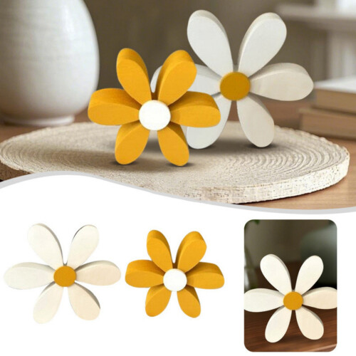 Panneaux de Table en bois, décorations, marguerites, fleurs,-L 2