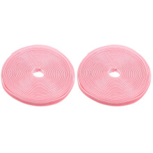 2Rolls Pink Nylon Ribbon for Gift Wrapping Party and Home Decoration