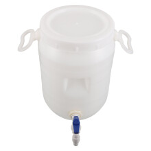 10L Garten Wasserkanne Kunststoff Mit Spenderhahn Und , Weiß
