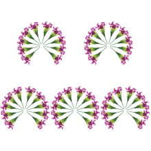 50Pcs Buquês Falsos De Violetas Para Ornamentos E Cenários